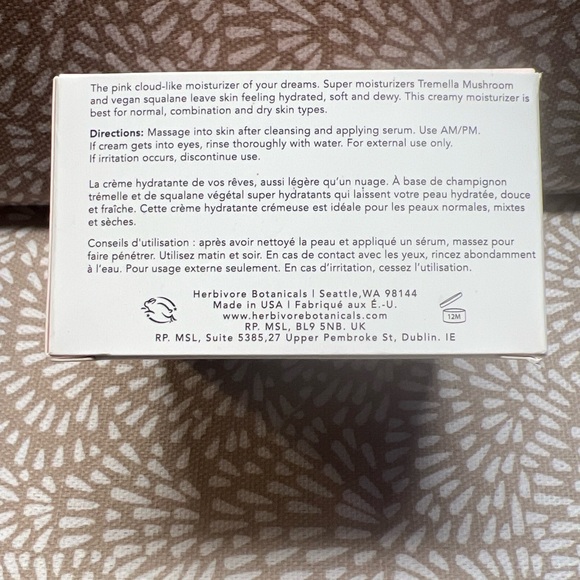 Herbivore Pink Cloud NIB Soft Moisture Cream 50ml - Picture 2 of 4